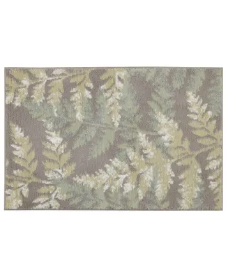 20x34 Antimicrobial Bath Rug Olive Green - Threshold