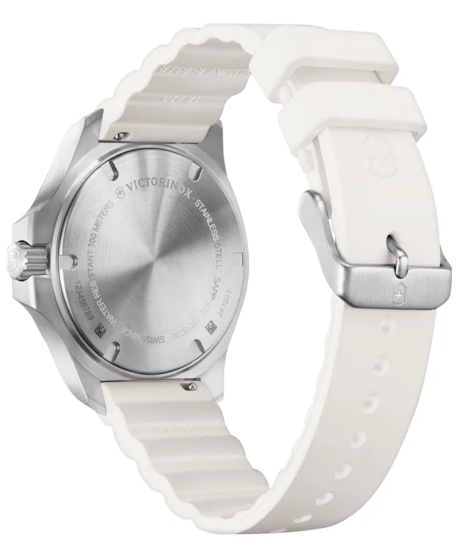 Victorinox Women's I.n.o.x. V White Rubber Strap Watch 37mm