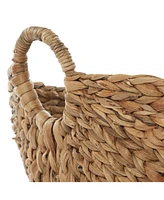 Brown Sea Grass Contemporary Storage Basket, 19 " x 20 " x 18 "
