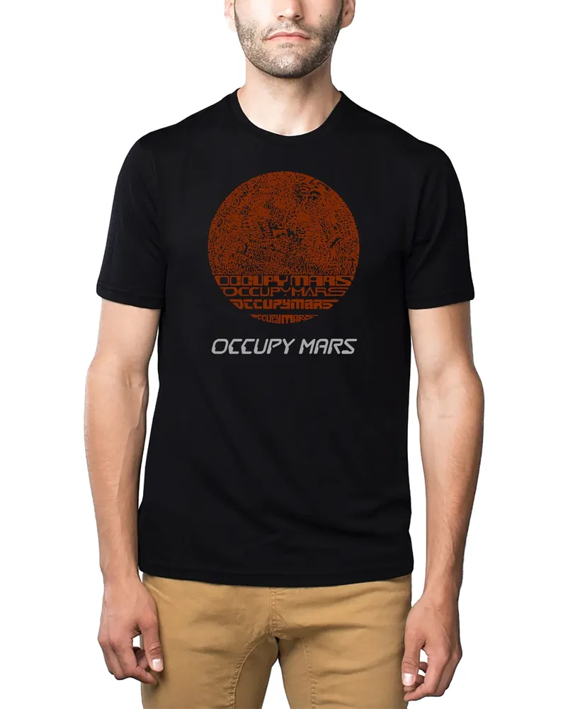 Men's Premium Blend Word Art Occupy Mars T-shirt