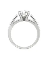 Moissanite Solitaire Ring 1-9/10 ct. t.w. Diamond Equivalent 14k White Gold