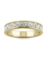 Moissanite Channel Band 1-1/10 ct. t.w. Diamond Equivalent 14k Gold