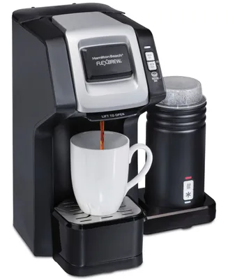Hamilton Beach FlexBrew Dual Single Cup Coffee Maker with Milk Frother
