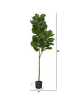 4.5' Fiddle Leaf Fig Artificial Tree