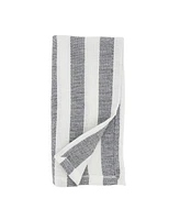 Saro Lifestyle Casual Table Napkins with Striped Design, Set of 4, 20" x 20"