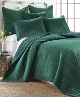 Levtex Empire Rich Emerald Velvet Reversible Quilt