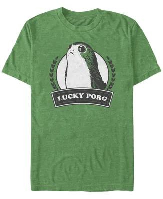 Fifth Sun Men's Lucky Porg Short Sleeve Crew T-shirt