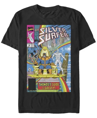 Fifth Sun Men's Thanos Galaxy Guide Short Sleeve Crew T-shirt