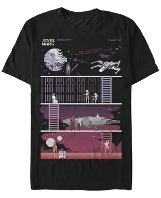 Fifth Sun Men's A New Hope 8 Bit Short Sleeve Crew T-shirt