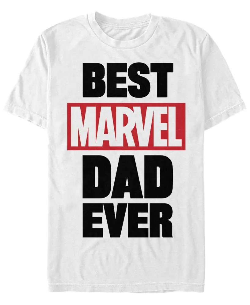 Fifth Sun Men's Best Marvel Dad Short Sleeve Crew T-shirt