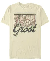 Fifth Sun Men's Four Panel Groot Short Sleeve Crew T-shirt