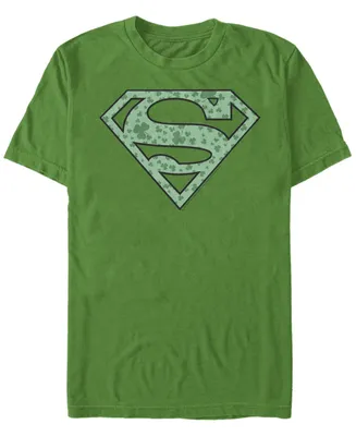 Fifth Sun Men's Superman Shamrock Short Sleeve Crew T-shirt