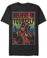 Fifth Sun Men's Believe Rainbow Short Sleeve Crew T-shirt