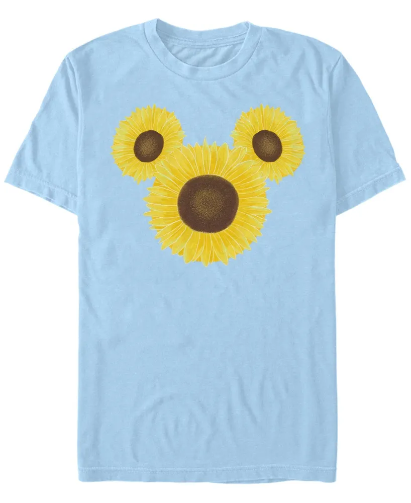 Fifth Sun Men's Mickey Sunflower Short Sleeve Crew T-shirt
