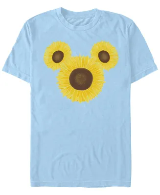 Fifth Sun Men's Mickey Sunflower Short Sleeve Crew T-shirt