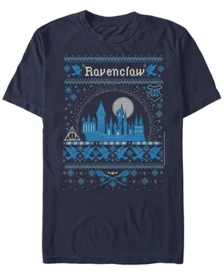 Fifth Sun Men's Ravenclaw Sweater Short Sleeve Crew T-shirt