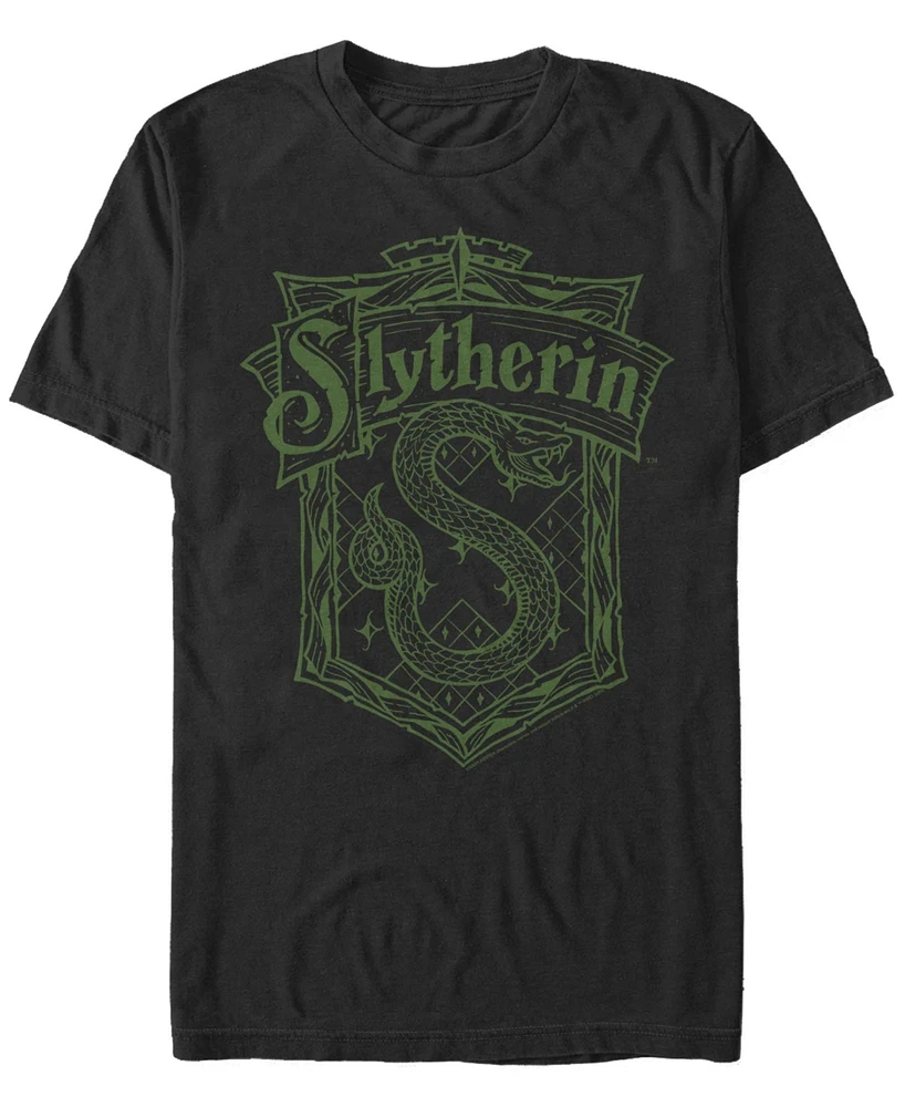 Fifth Sun Men's Slytherin Crest Short Sleeve Crew T-shirt
