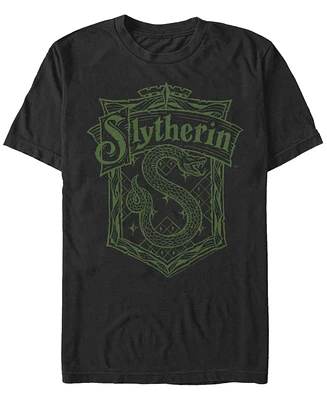 Fifth Sun Men's Slytherin Crest Short Sleeve Crew T-shirt