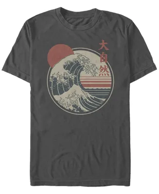 Fifth Sun Men's Great Wave Short Sleeve Crew T-shirt