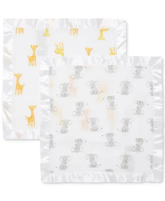 aden by aden + anais Baby Boys or Baby Girls Security Blankets, Pack of 2