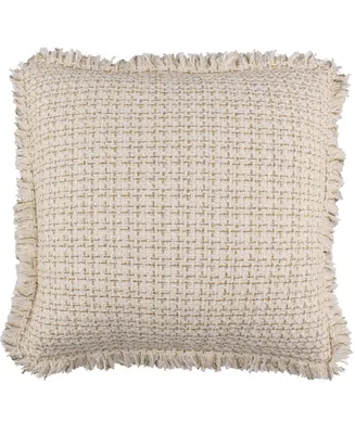 Levtex Cosima Textured Fringe Decorative Pillow, 18" x 18"