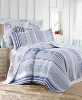 Levtex Zuma Beach Seaside Stripe Quilt Sets