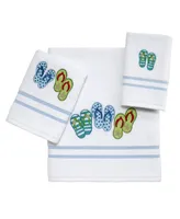 Avanti Beach Mode Flip-Flop Motif Cotton Bath Towel, 27" x 52"