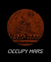 Women's Word Art Occupy Mars V-Neck T-Shirt