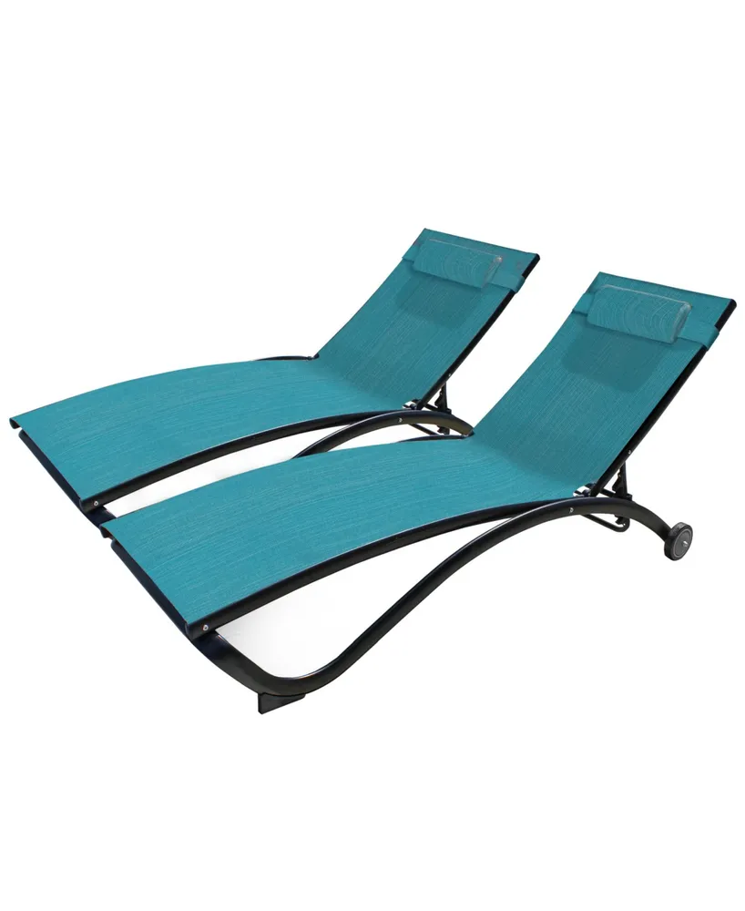 Vivere Glendale Lounger Set, 2 Piece