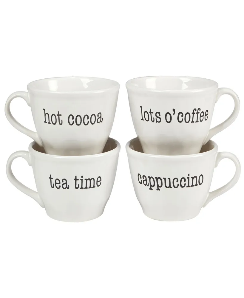 Just Words Set of 4 Jumbo Cups