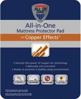 All In One Copper Effects Fitted Mattress Pads