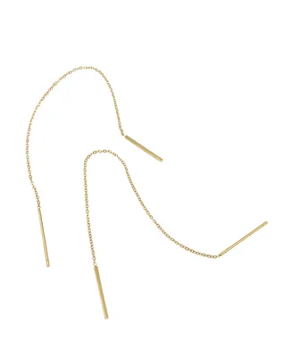 Threader Earrings - Yellow Gold