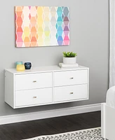 Prepac Floating 4-Drawer Dresser