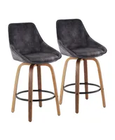 Diana Velvet Counter Stool - Set of 2