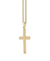 Men's Cross 24" Pendant Necklace Stainless Steel