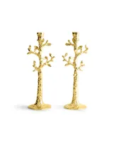 Michael Aram Tree of Life Candle Holder Set of 2 Gold