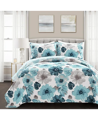 Lush Decor Leah 3 Piece Quilt Set, King