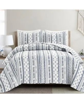 Lush Decor Hygge Stripe Quilt Set