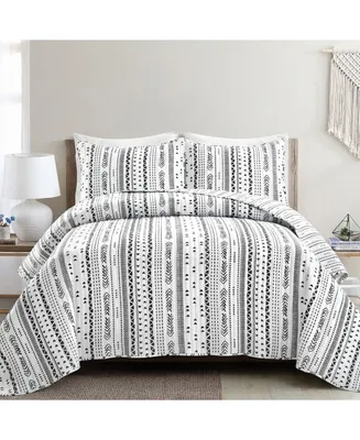 Laura Ashley Brighton Cotton Reversible Piece Quilt Set