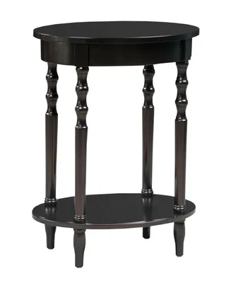 Classic Accents Brandi Oval End Table with Shelf