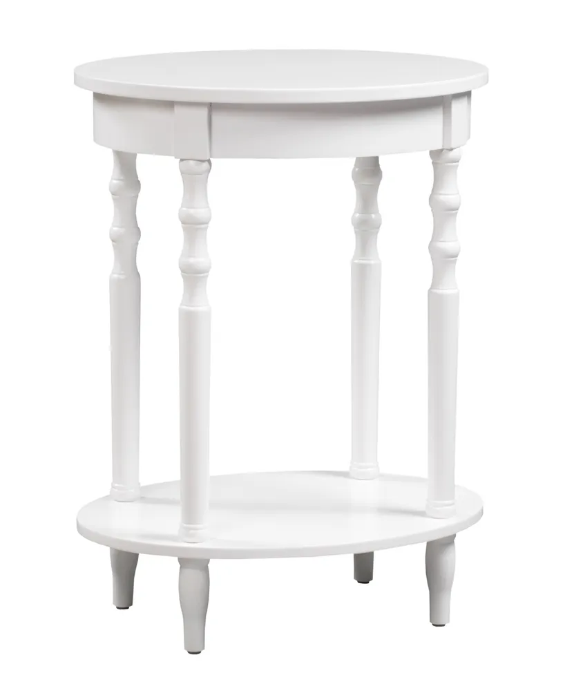 Classic Accents Brandi Oval End Table with Shelf