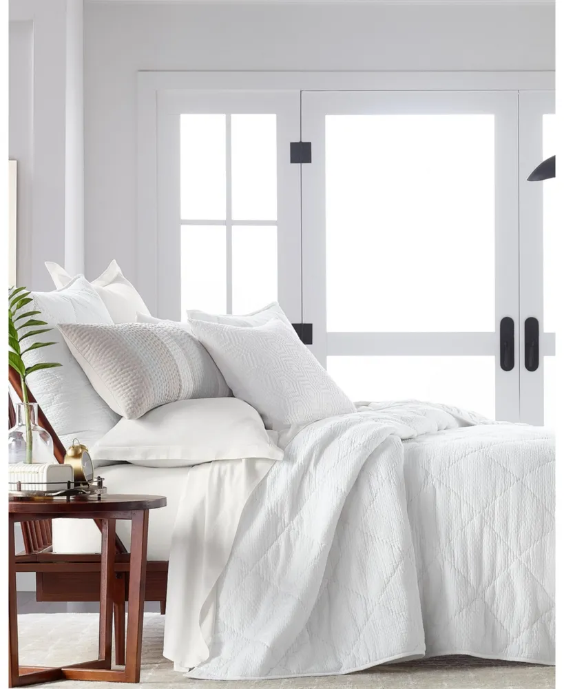 Hotel Collection Dobby Diamond 3-Pc. Coverlet Set, Full/Queen, Exclusively at Macy's