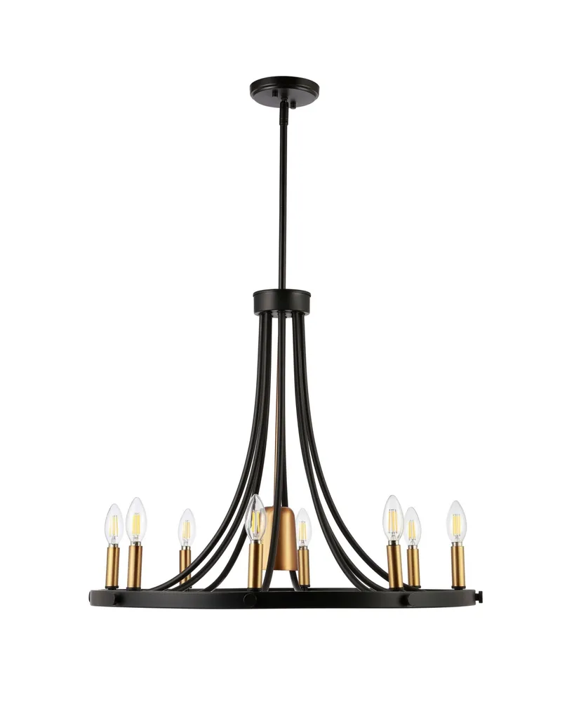 Urbanna 9-Light Adjustable Iron Transitional Modern Led Chandelier