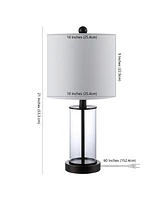 Abner Glass Modern Contemporary Usb Charging Led Table Lamp