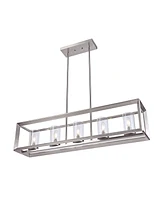 Anna Linear 5-Light Led Pendant - Silver