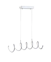 Ali 31" Dimmable Adjustable Integrated Led Linear Pendant