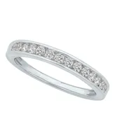 Diamond Channel Band (1/ ct. t.w.) 14K White Gold or Yellow