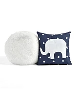 Lush Decor Kids Elephant Stripe 5 Piece Quilt Set, Twin/Twin Xl
