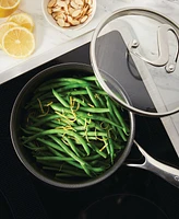 Circulon SteelShield C-Series Tri-Ply Clad Nonstick Saucepan with Lid, 2-Quart, Silver
