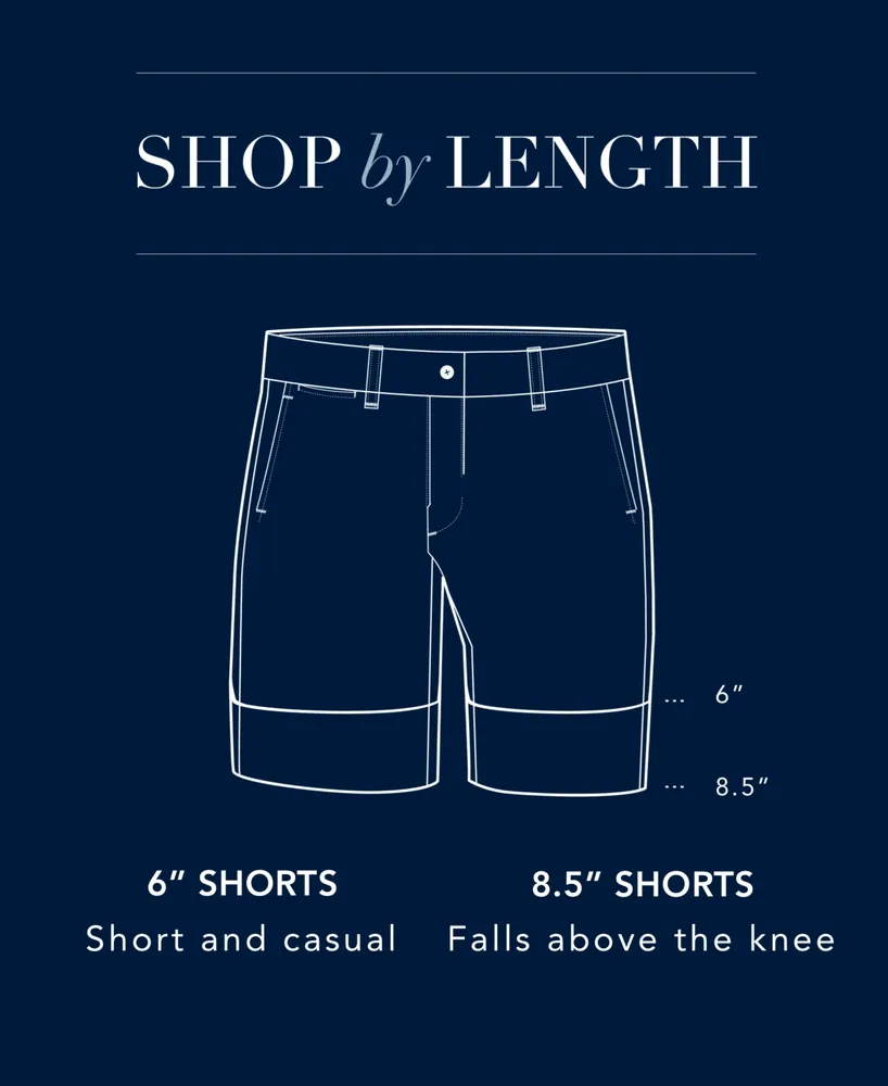 Nautica Men's Classic-Fit Stretch Flat-Front 6" Chino Deck Shorts